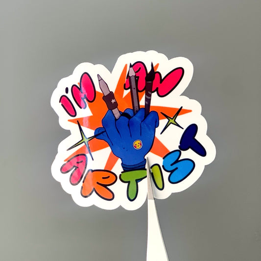 “I’M AN ARTIST” sticker