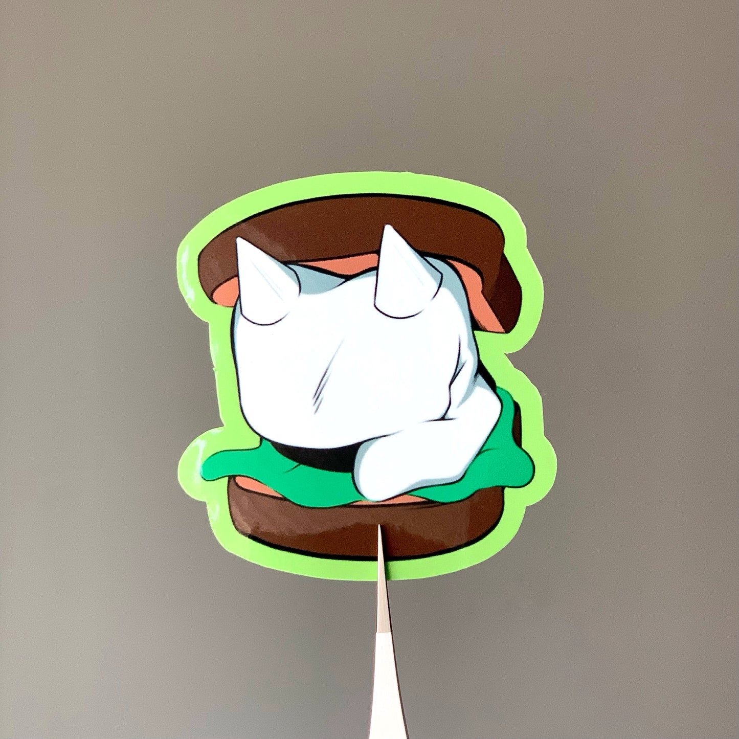 Knuckles sandwich stickers (2)